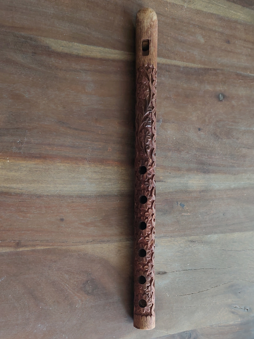 Carved Wooden Flute